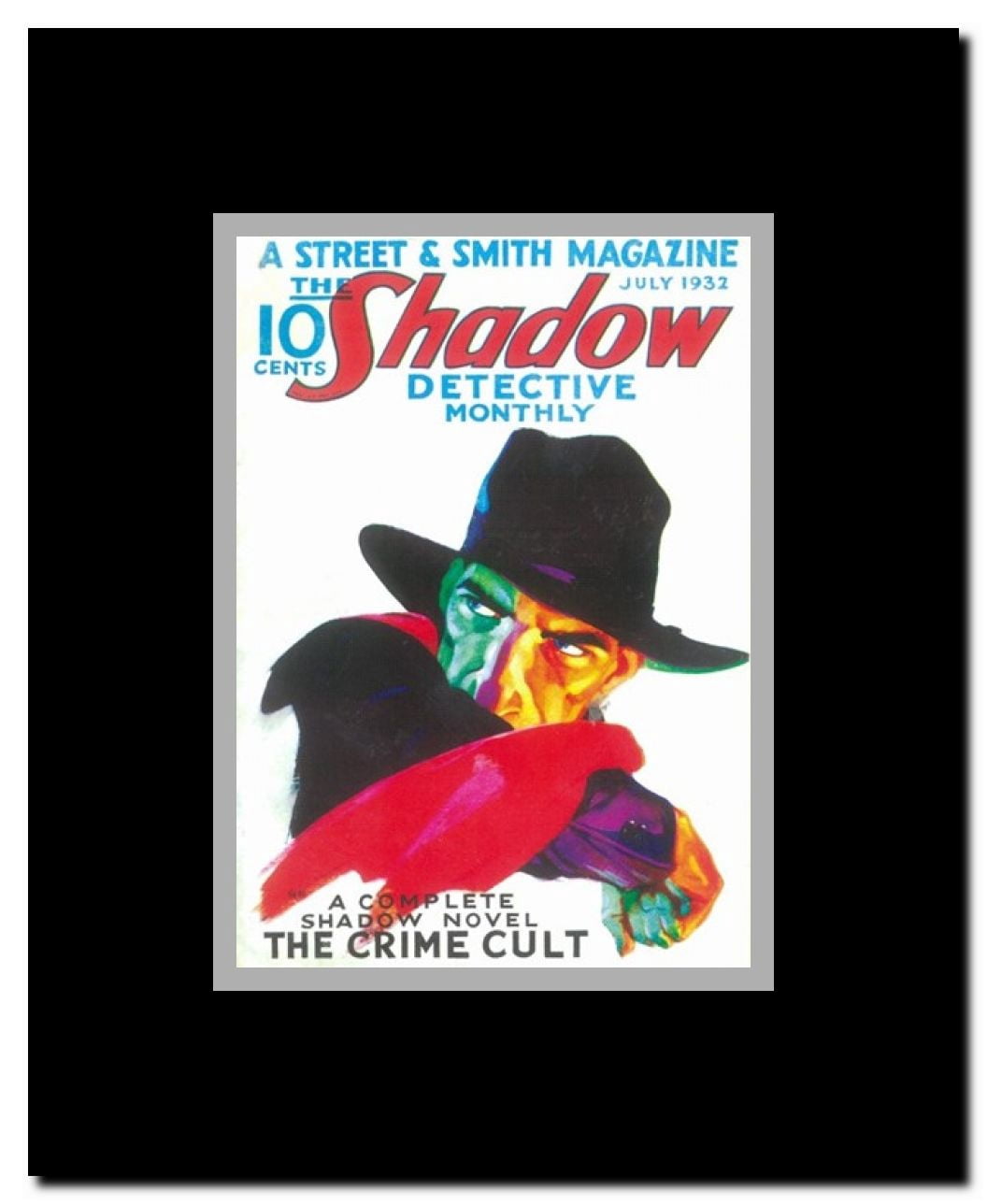 The (Pulp) Shadow Framed Movie Poster