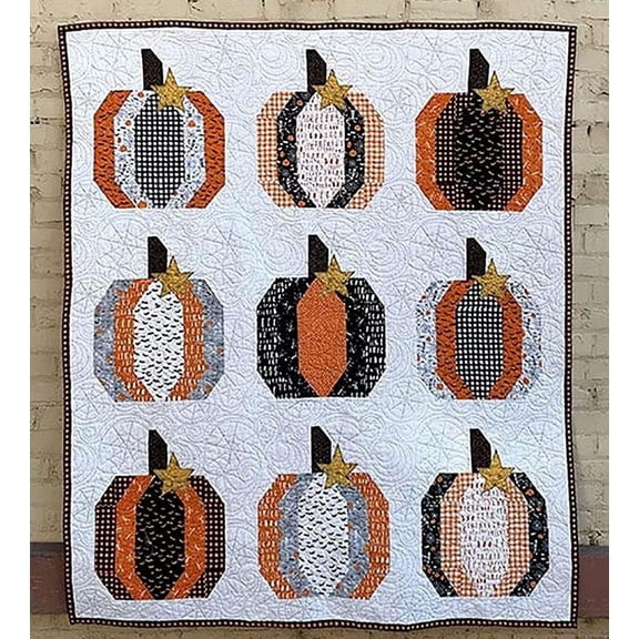 The Pumpkin Patch Pattern #250 Project Size: 62" x 74" from Moda