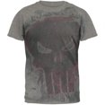 thumbnail image 1 of The Punisher - Distressed Bloody Skull All Over Soft T-Shirt - Medium, 1 of 1