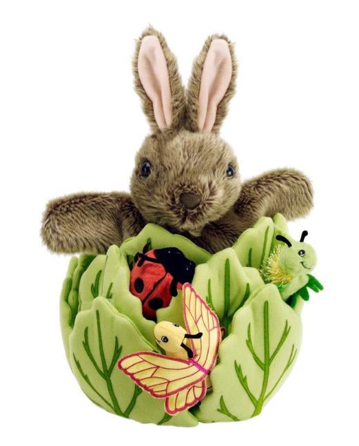 Hide-Away Puppets Rabbit in Lettuce, (Hardcover) - Walmart.com