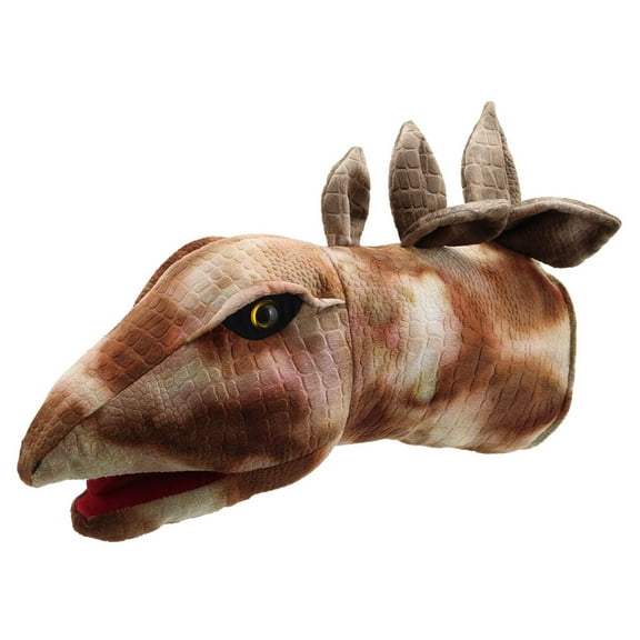 The Puppet Company - Large Dino Heads - Stegosaurus Hand Puppet, 15 inches