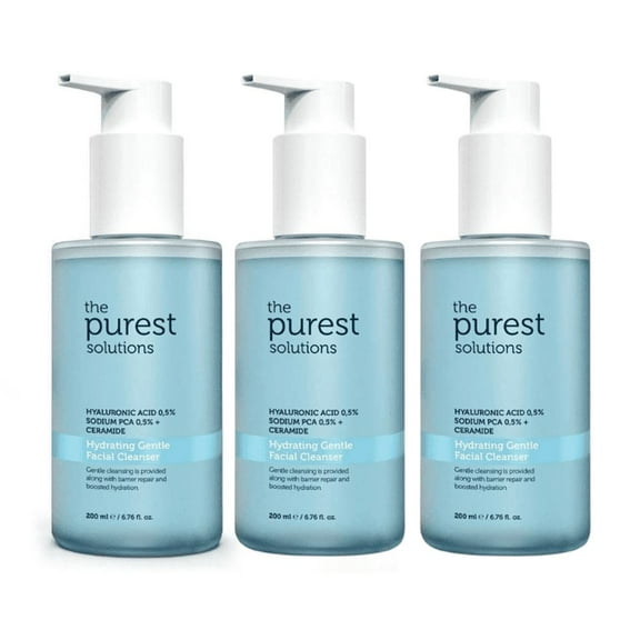The Purest Solutions Hydrating Gentle Facial Cleansing Gel 200 ml 3 Pack