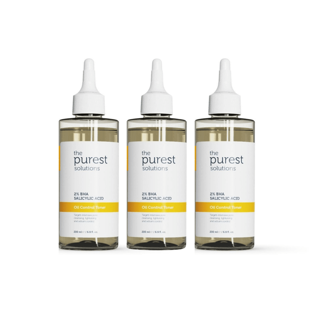 The Purest Solutions Oil Control Toner BHA Salicylic Acid 200 ml 3 Pack