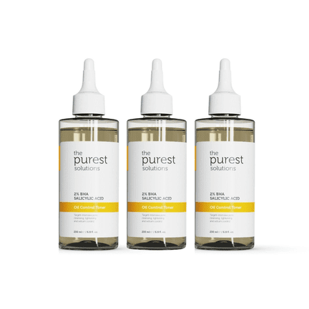 The Purest Solutions Oil Control Toner BHA Salicylic Acid 200 ml 3 Pack
