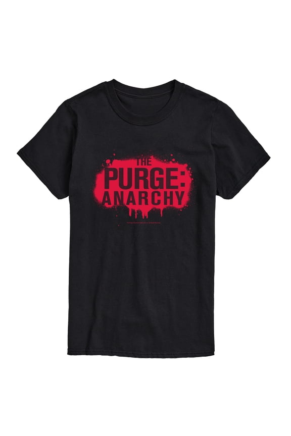 - Anarchy Spray Paint Short Sleeve Graphic T-Shirt