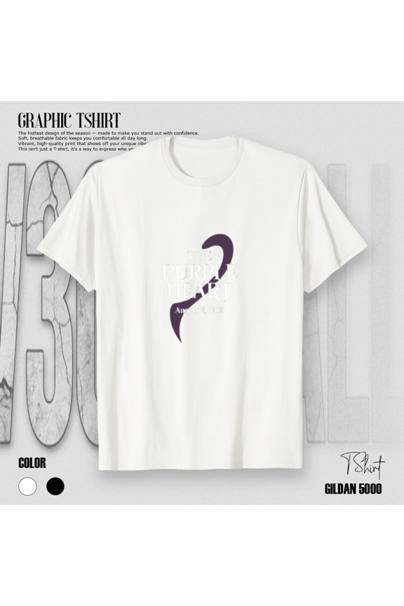 The Purple Heart August 7 1782 Historic Honor Courage Tribute Unisex T-Shirt, up to size 5XL