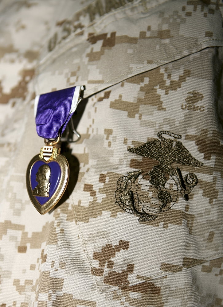 The Purple Heart Award Canvas Art - Stocktrek Images (24 x 33)