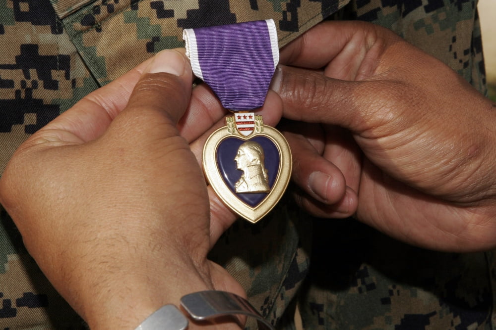 The Purple Heart Award Canvas Art - Stocktrek Images (34 x 23)