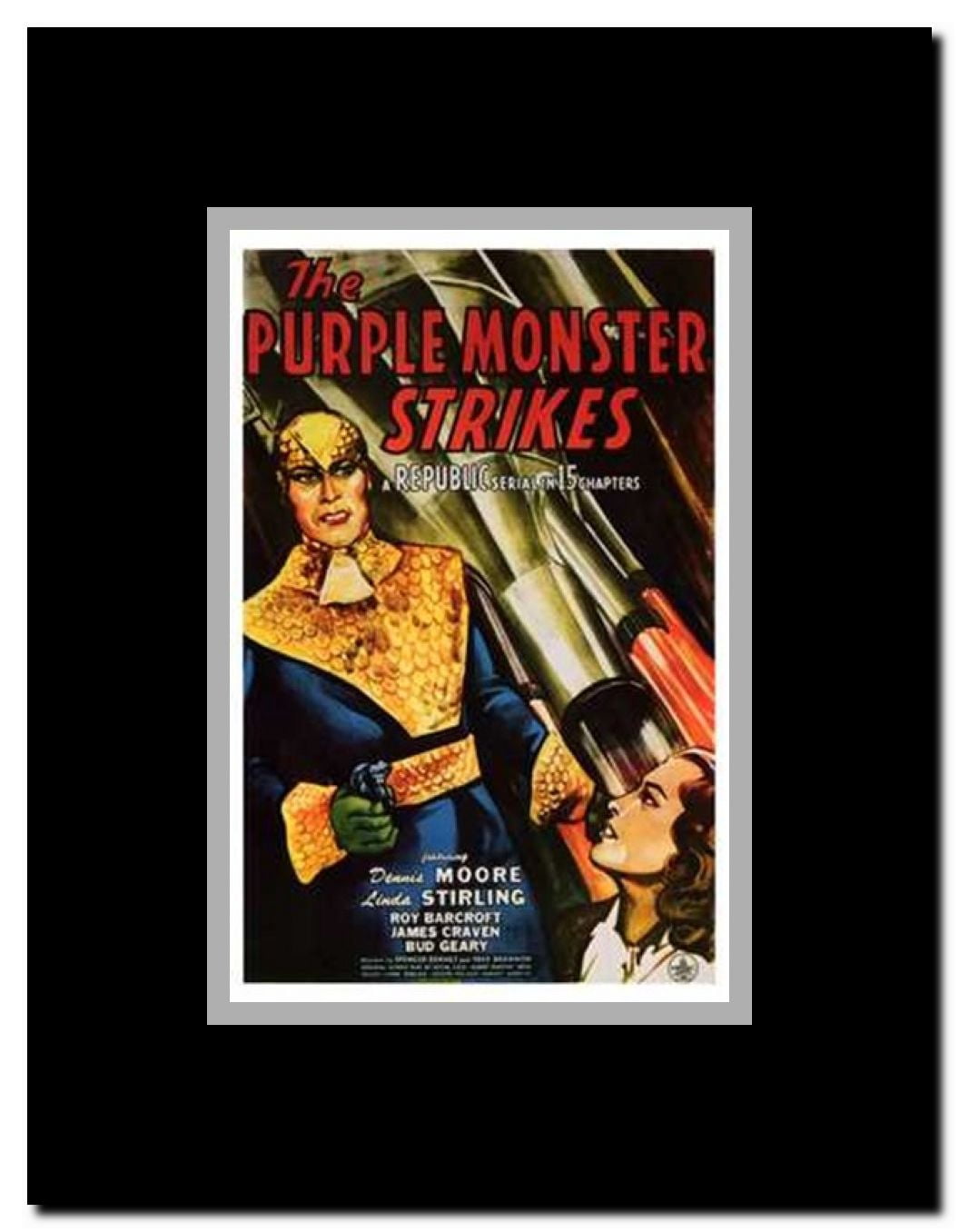 The Purple Monster Strikes Framed Movie Poster