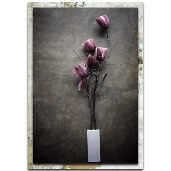 The Purple Tulip Distressed Frame