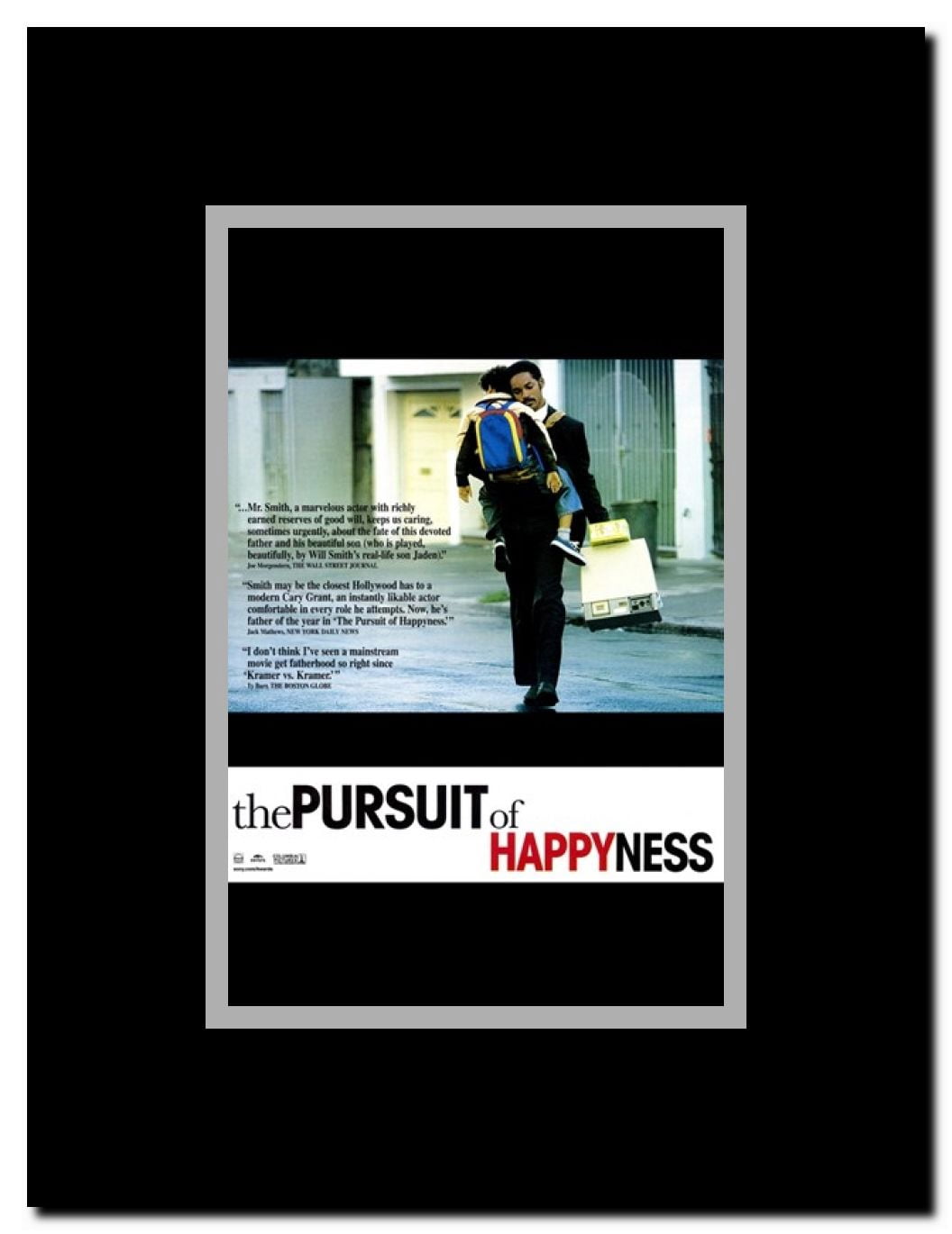 The Pursuit of Happyness Framed Movie Poster