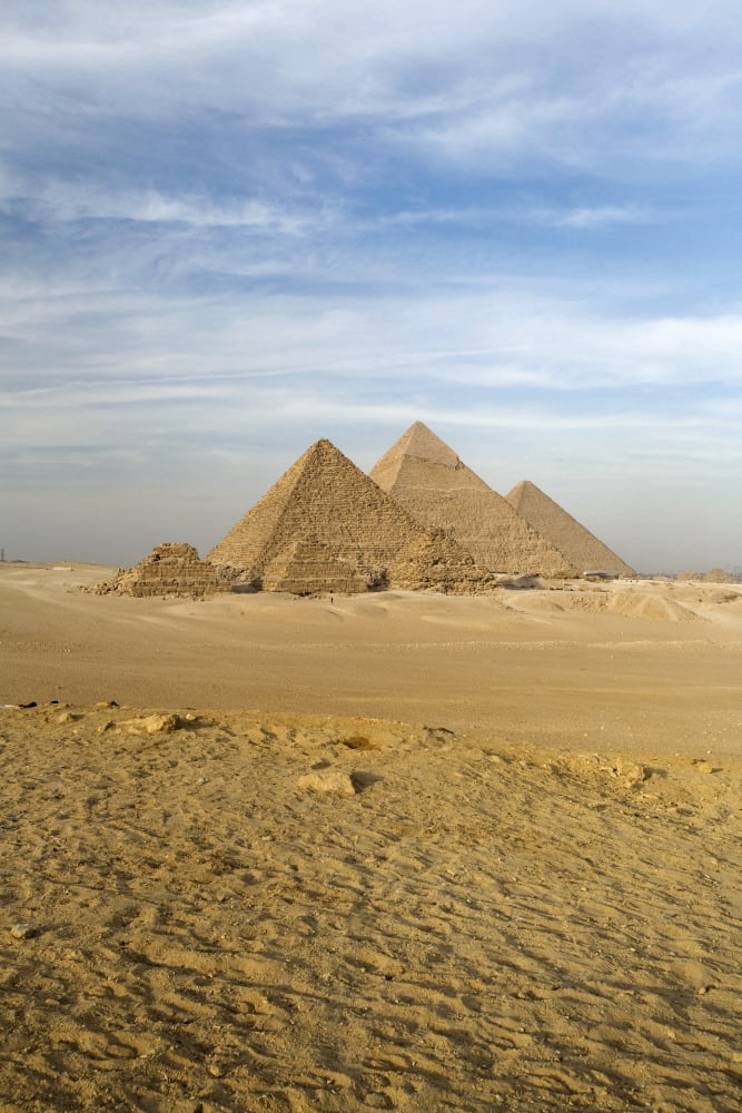The Pyramids Giza Cairo Egypt Canvas Art - Deddeda Design Pics (12 x 19)