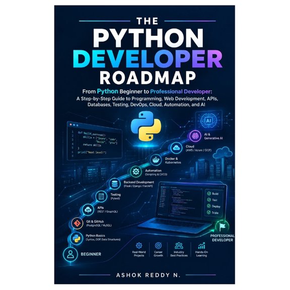 The Python Developer Roadmap: From Python Beginner to Professional Developer: A Step-by-Step Guide to Programming, Web D, (Paperback)