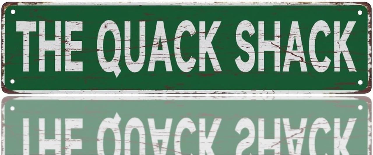 Jack Shack Sign The Quack Shack Tin Sign,4x16 Inch Vintage Aluminum Sign Man Cave Bar ...
