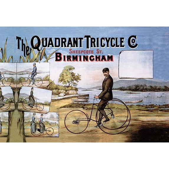 The Quadrant Tricycle Company Museum quality giclee print canvas wrap(20" x 30")