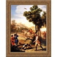 thumbnail image 1 of The Quail Shoot 24x20 Gold Ornate Wood Framed Canvas Art by Francisco Goya, 1 of 2