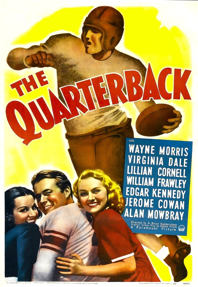 The Quarterback Canvas Art -  (11 x 17)