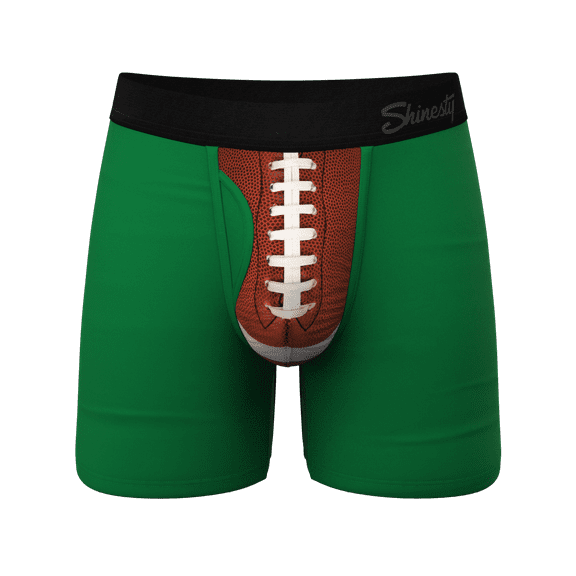 The Quarterback Sack - Shinesty Football Ball Hammock Pouch Underwear With Fly  Medium