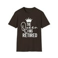thumbnail image 1 of The Queen Has Retired, Gildan Unisex Softstyle T-Shirt, Graphic Tee, S-3XL, 1 of 3