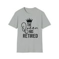 thumbnail image 1 of The Queen Has Retired, Gildan Unisex Softstyle T-Shirt, Graphic Tee, S-3XL, 1 of 3