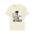 thumbnail image 1 of The Queen Has Retired, Gildan Unisex Softstyle T-Shirt, Graphic Tee, S-3XL, 1 of 3