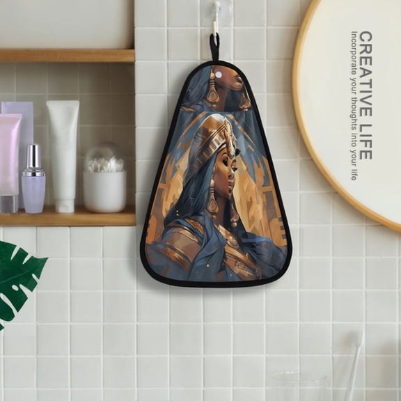 The Queen Of Egypt Side Hanging Towel Kitchen Hand Towel Bathroom Absorbent Towel Machine Washable Quick Dry Dishcloths