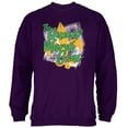 thumbnail image 1 of The Queen of Mardi Gras Mens Sweatshirt Purple LG, 1 of 2