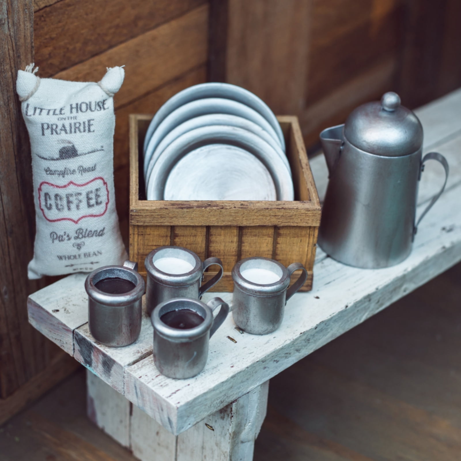 The Queen's Treasures 18 In Doll Kitchen Accessories, Little House on The Prairie 12 Piece Dishware Set Intended For American Girl Dolls