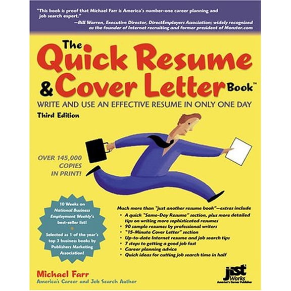 Pre-Owned The Quick Resume & Cover Letter Book: Write And Use An Effective Resume In Only One Day (Quick Resume and Cover Letter Book) (Paperback) 1593570899 9781593570897
