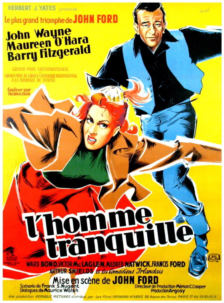 The Quiet Man (Aka LHomme Tranquille) Canvas Art -  (24 x 36)