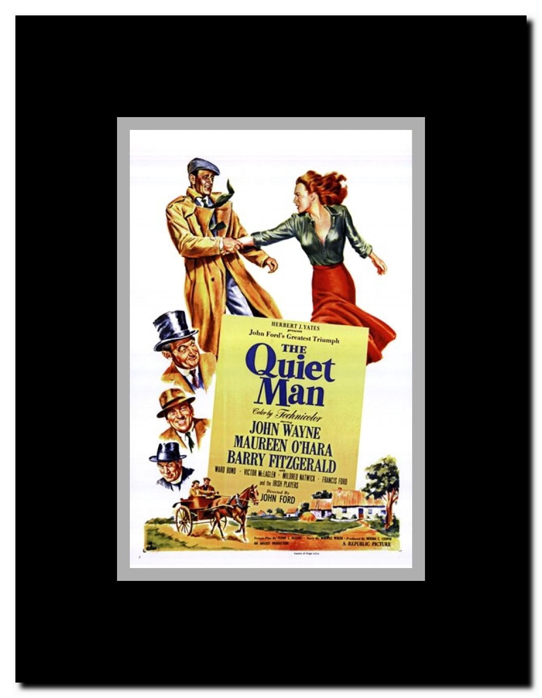 The Quiet Man Framed Movie Poster