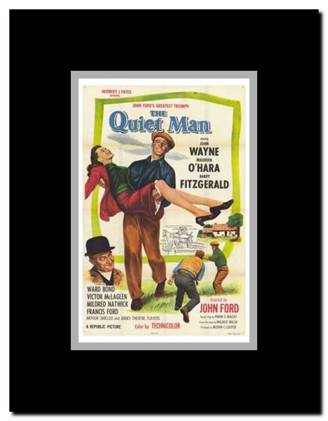 The Quiet Man Framed Movie Poster
