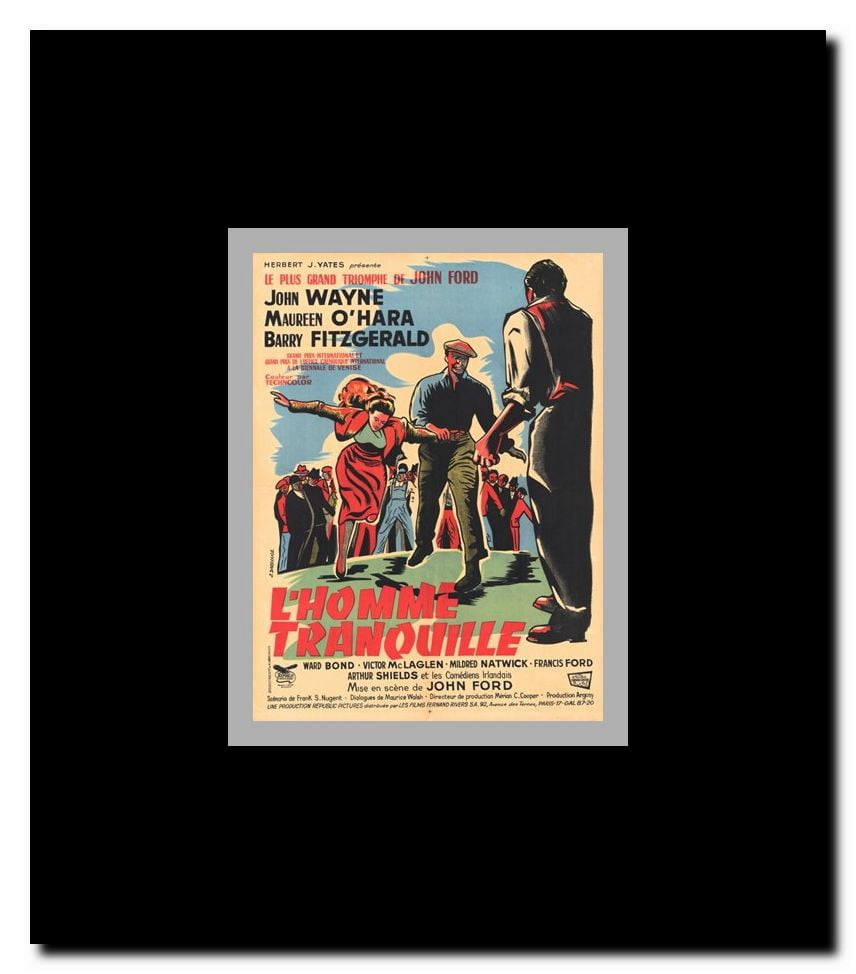 The Quiet Man Framed Movie Poster