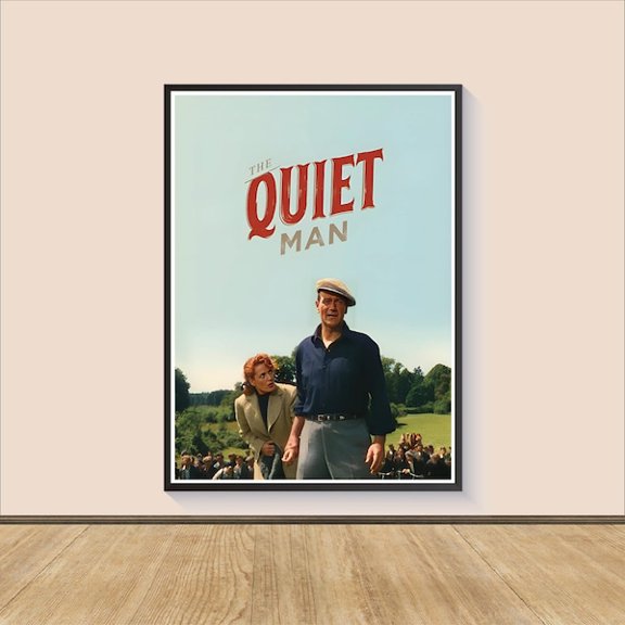 The Quiet Man Movie Poster, Vintage Wall Art, Unframed Paper Poster 8x10in