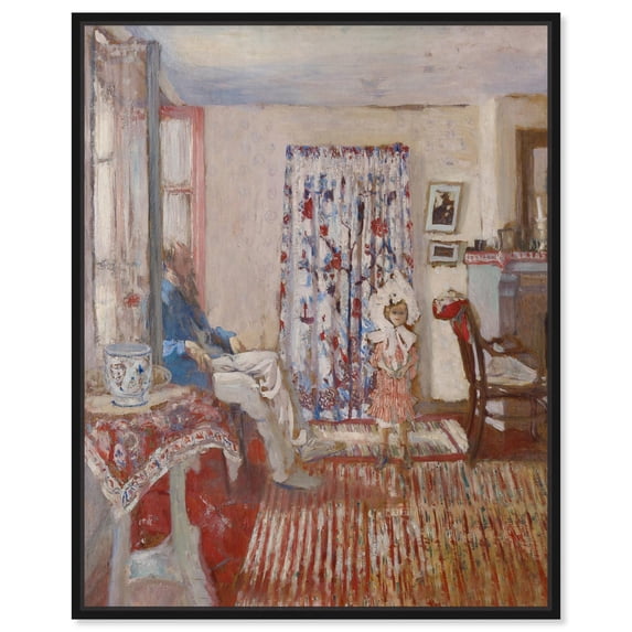 The Quiet Room Canvas Classic Portraits by Art Remedy, Black Frame, 16" x 20"