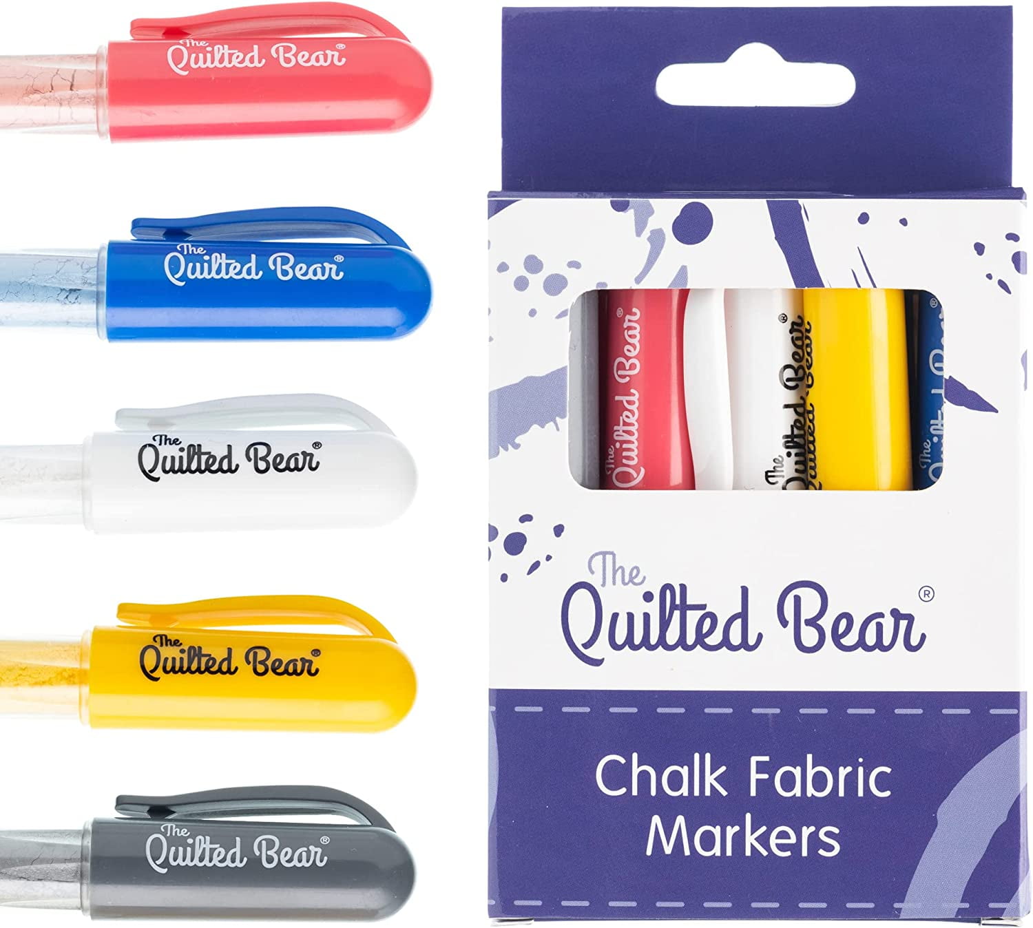The Quilted Bear Chalk Fabric Marker for Sewing - Silver 