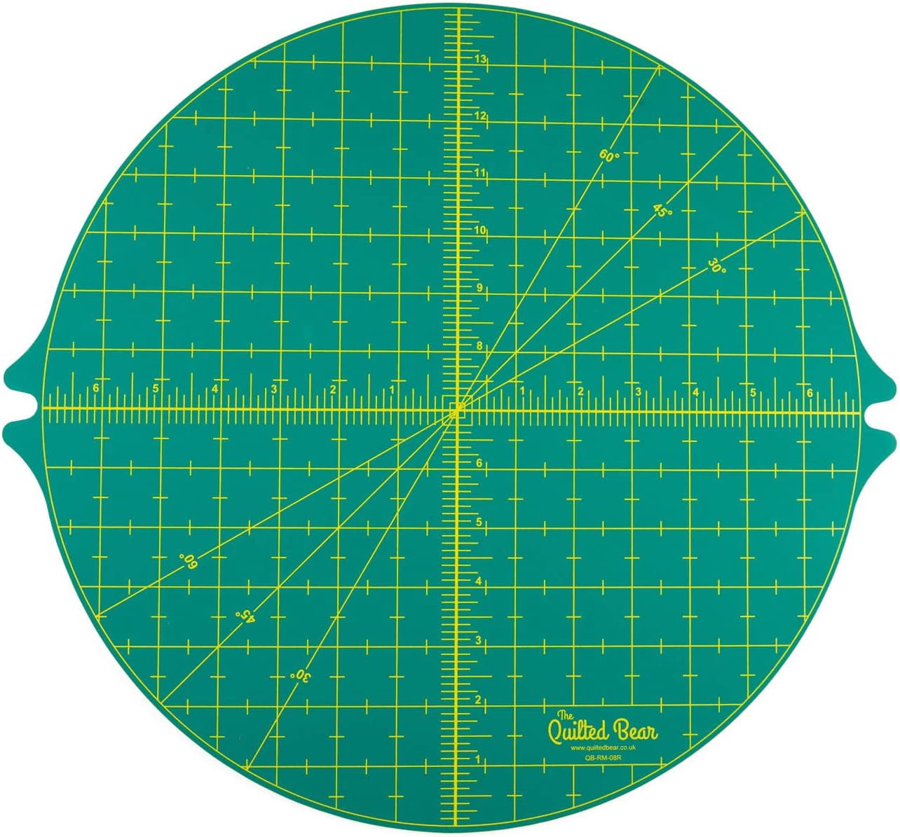 The Quilted Bear Circular Rotating Self-Healing Cutting Mat Green 14” x ...