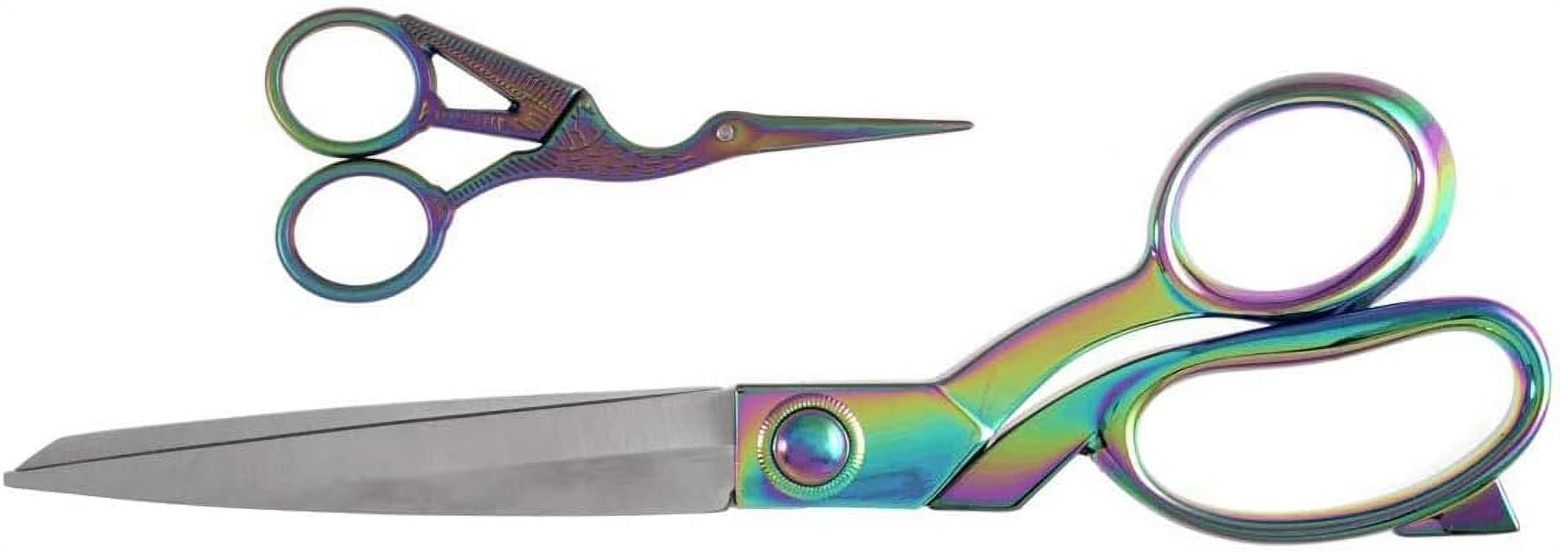 The Quilted Bear Embroidery & Dressmaking Scissors Set - Rainbow