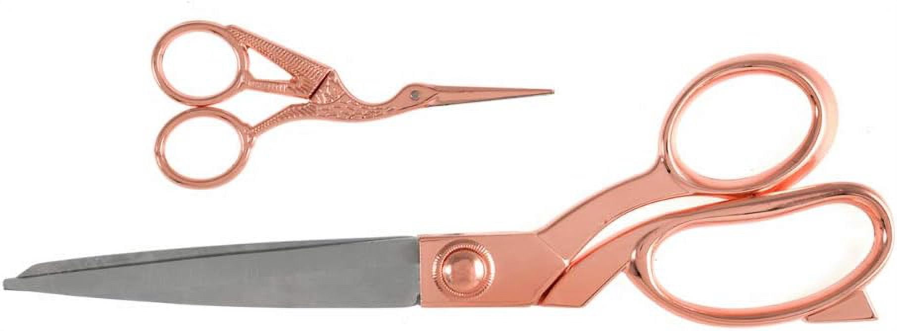 The Quilted Bear Embroidery & Dressmaking Scissors Set - Rose Gold