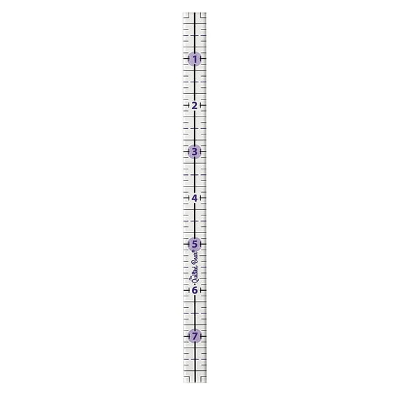 The Quilted Bear Non-Slip Acrylic Quilting Rulers - 0.5" x 8"