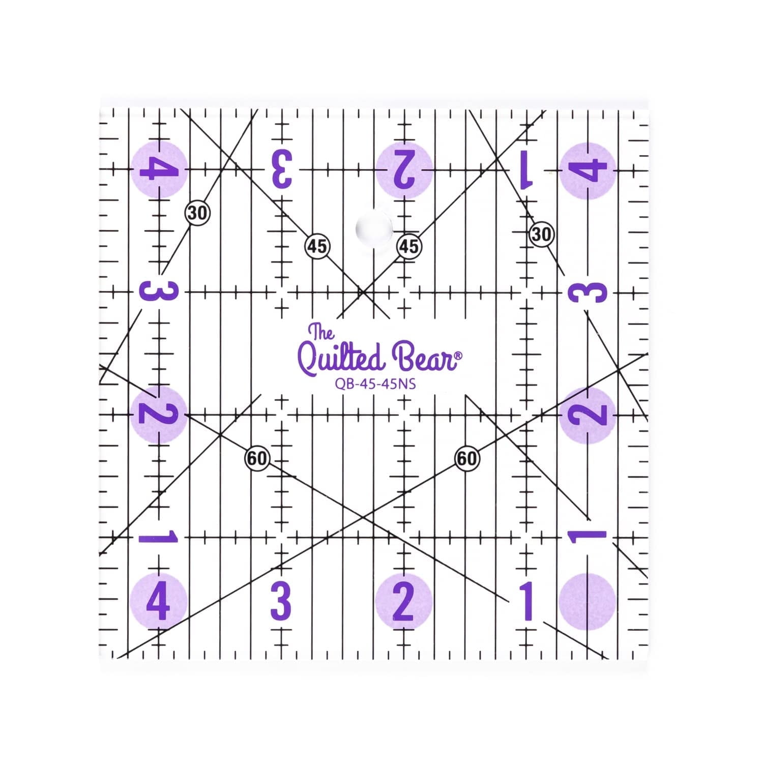 The Quilted Bear Non-Slip Acrylic Quilting Rulers - 4.5