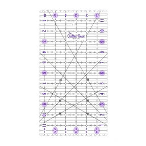 The Quilted Bear Non-Slip Acrylic Quilting Rulers - 6.5" x 12"