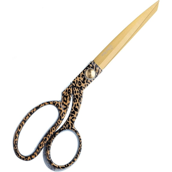 The Quilted Bear Stainless Steel Fabric Scissors Leopard Print 8.5"