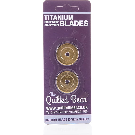 The Quilted Bear Titanium Rotary Blades - 28mm