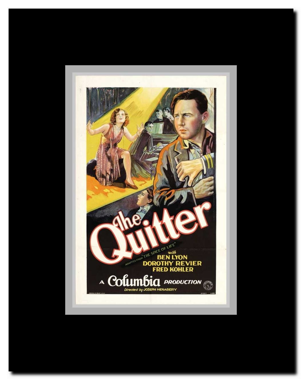 The Quitter Framed Movie Poster