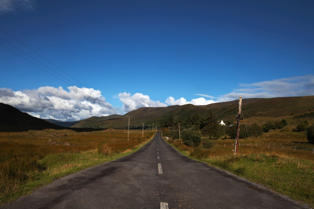 The R300 road at Finny County Mayo Ireland Canvas Art - Panoramic Images (27 x 9)
