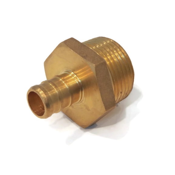 The ROP Shop 1/2" x 3/4" Male NPT, Brass, Threaded Adapter PEX Fitting for UC116LF