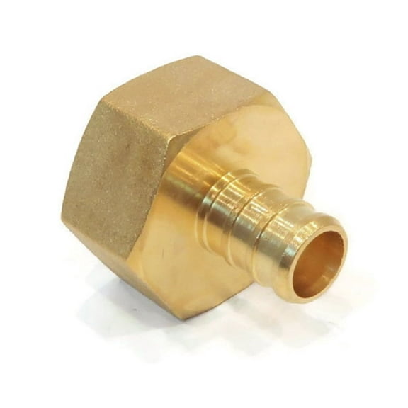 1/2" x 3/4" PEX Brass Female NPT Threaded Adapter Fitting WaterLine Connector