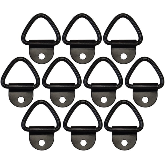 The ROP Shop | (10) 1/4" Steel D-Ring Truck Trailer Motorcycle ATV Rope Chain Tie Down 2,400#