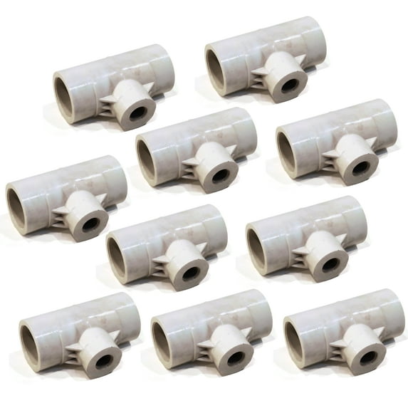 The ROP Shop (10-Pack) PVC Tee Fitting 1/2" Reducing Threaded Poultry Bird Water Drinker Cup